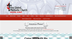 Desktop Screenshot of decaturfirstumc.org